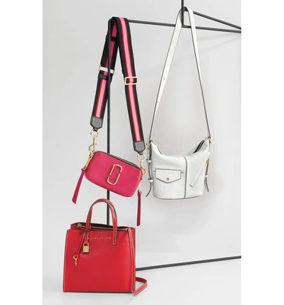 Shop Marc Jacobs Snapshot Crossbody Bag In Rock Grey Multi