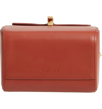 Shop The Volon Po Box Leather Box Bag - Brown In Tan