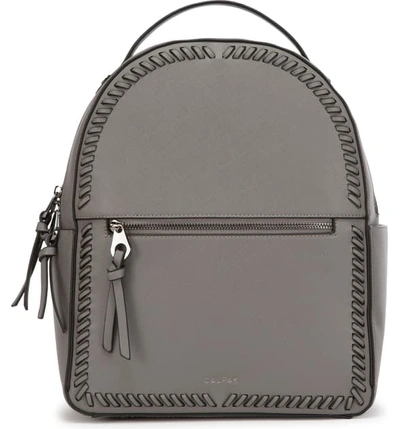 Kaya faux leather round cheap backpack