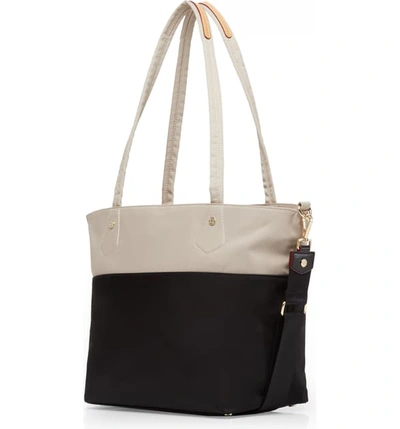 Shop Mz Wallace Soho Tote In Dune And Black Color Block
