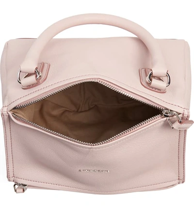 Shop Givenchy 'small Pandora' Leather Satchel - Pink In Pale Pink