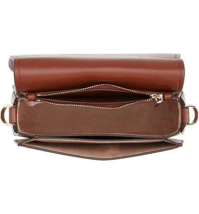 Shop Kate Spade Large Suzy Leather Saddle Bag - Brown In Cinnamon Spice