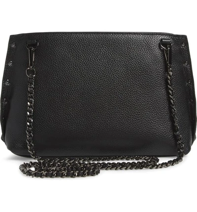 Shop Ted Baker Jemira Bow Leather Clutch In Black