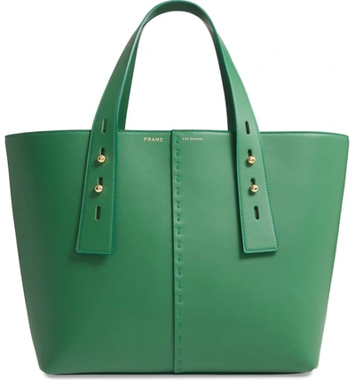 Shop Frame Les Second Medium Tote - Green In Field Green