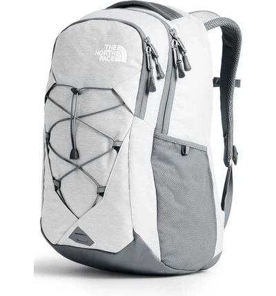 The North Face Jester Backpack In Tnf Wht Met Melange Mid Grey Modesens