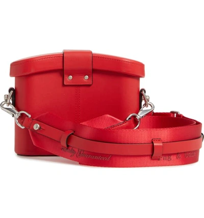Shop Rag & Bone Barrow Leather Binocular Bag In Fiery Red