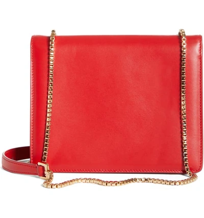 Shop Ferragamo Small Thalia Leather Shoulder Bag - Red In Lipstick