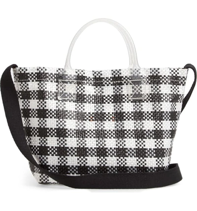 Shop Madewell The Small Beach Tote Bag - Black In True Black Multi