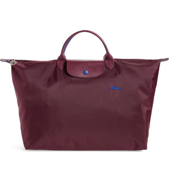 plum longchamp bag