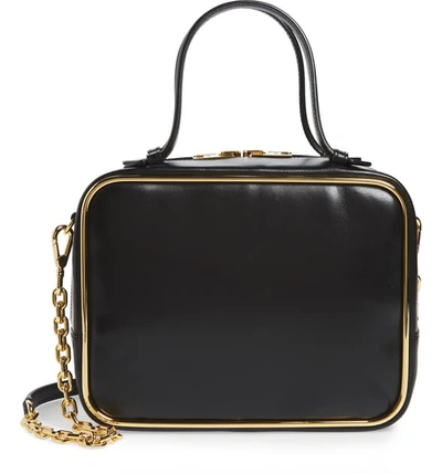 Shop Alexander Wang Halo Leather Satchel In Black