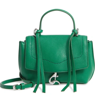 Shop Rebecca Minkoff Mini Stella Leather Satchel - Green In Jungle