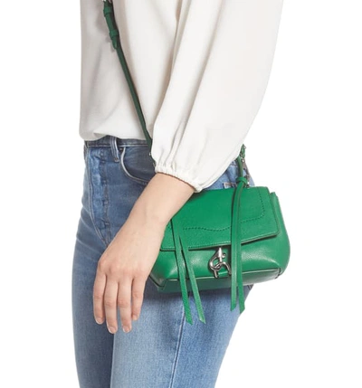 Shop Rebecca Minkoff Mini Stella Leather Satchel - Green In Jungle