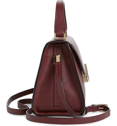 Shop Valextra Iside Mini Top Handle Bag In Amaranto