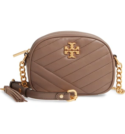 Shop Tory Burch Kira Camera Bag In Classic Taupe