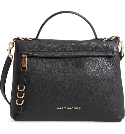 Shop Marc Jacobs The Two Fold Leather Satchel In Black