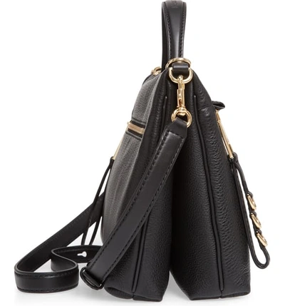 Shop Marc Jacobs The Two Fold Leather Satchel In Black