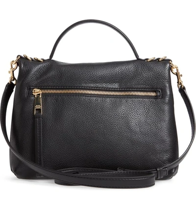 Shop Marc Jacobs The Two Fold Leather Satchel In Black