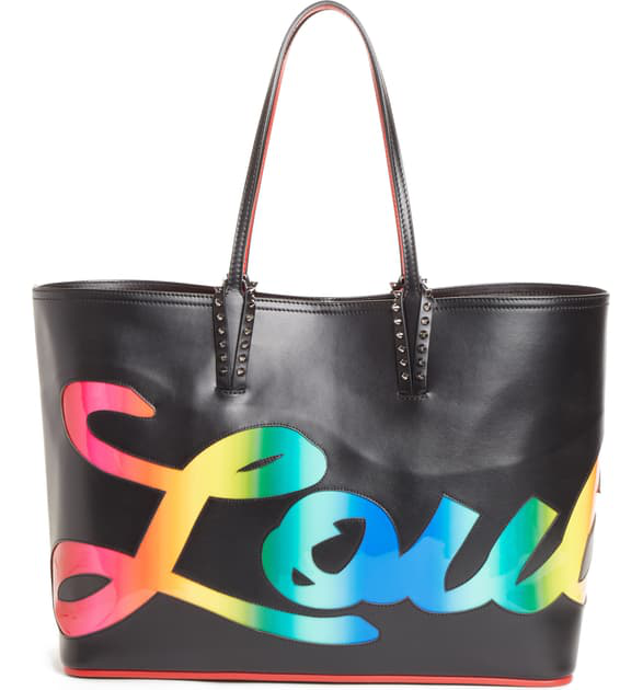 christian louboutin cabata leather tote