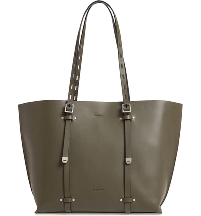 Shop Rag & Bone Field Leather Tote In Olive Night