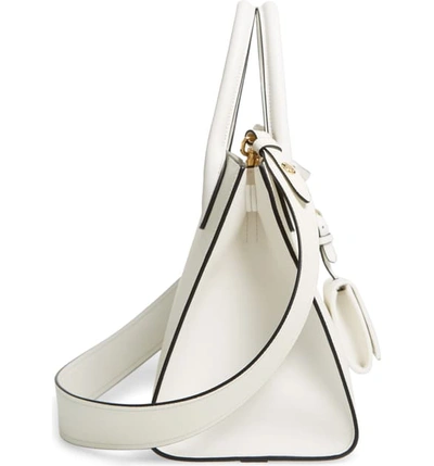 Shop Prada Small Monochrome Tote - White In New Bianco