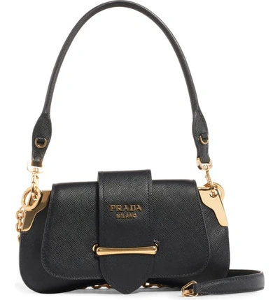 PRADA Sidonie Mini Crossbody Bag in Black