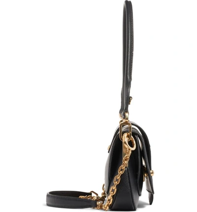 Shop Prada Sidonie Leather Shoulder Bag In Nero