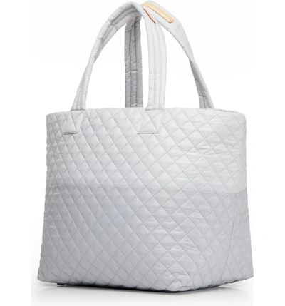 Shop Mz Wallace Large Metro Tote In Overcast/ Mist