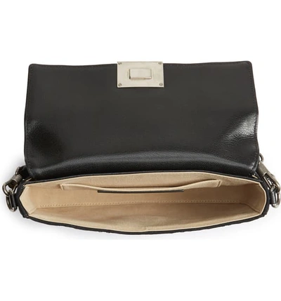 Shop Givenchy Charm Wave Shoulder Bag In Black