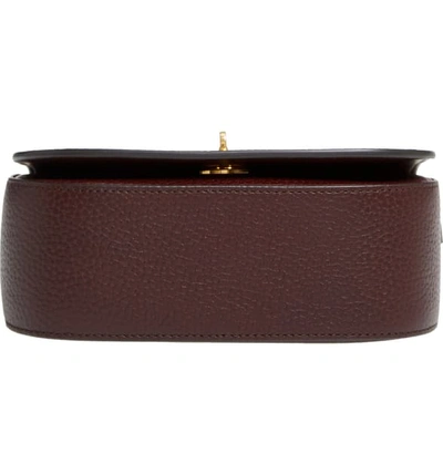 Shop Mulberry Small Darley Leather Crossbody Bag In Oxblood
