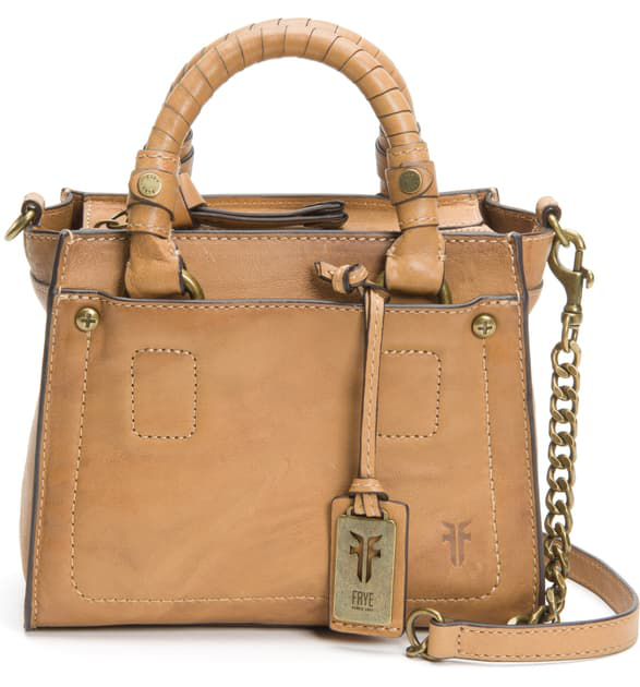 frye leather demi satchel