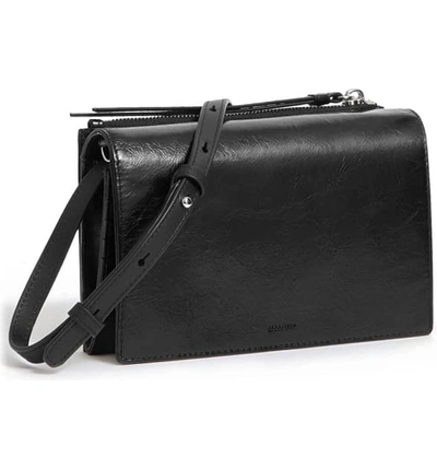 Shop Allsaints Fetch Crossbody Bag - Black In Shiny Black