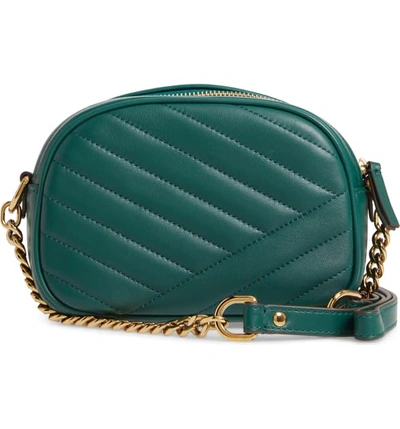 Shop Tory Burch Kira Camera Bag - Green In Malachite