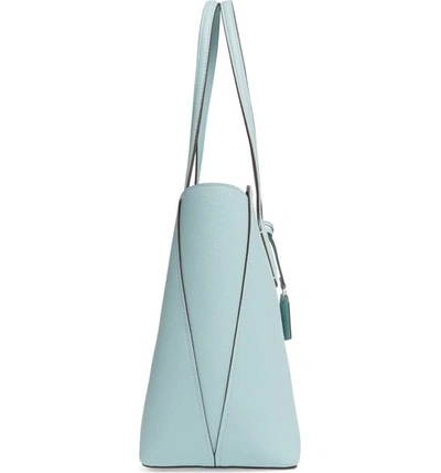 Shop Kate Spade Large Margaux Leather Tote - Blue In Hazy