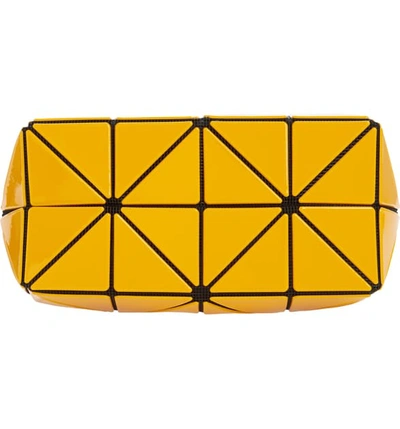 Shop Bao Bao Issey Miyake Lucent Gloss Pouch In Yellow