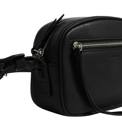 Shop Allsaints Captain Leather Belt Bag In Black