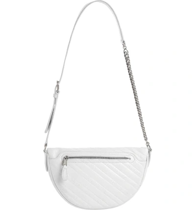 Shop Balenciaga Extra Small Souvenir Leather Belt Bag In White