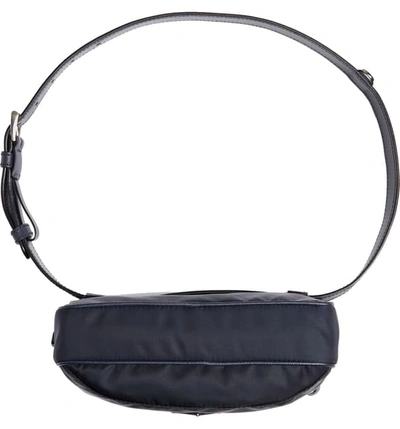 Shop Prada Small Nylon Belt Bag In Bleu