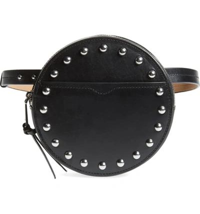 Shop Rebecca Minkoff Studded Leather Belt Bag - Black