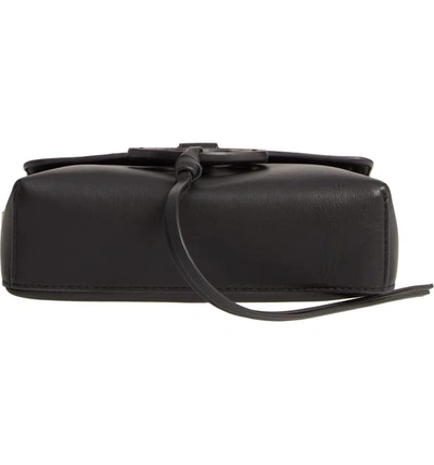 Shop Tory Burch Miller Leather Crossbody Bag In Black