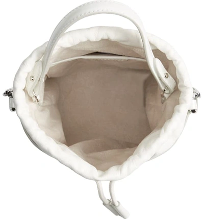 Shop Maison Margiela 5ac Leather Bucket Bag - White