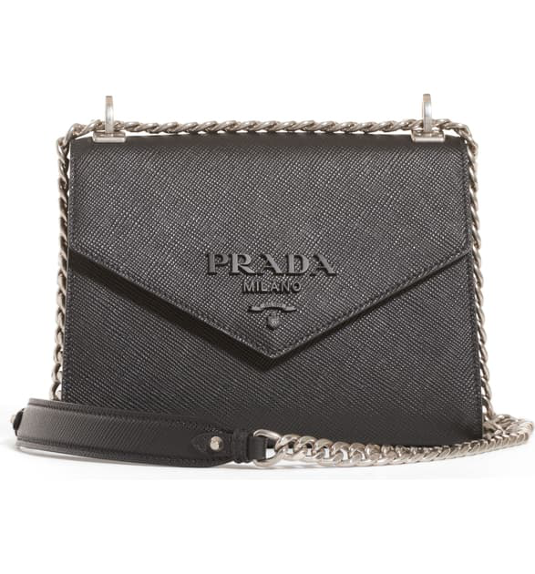 prada monochrome saffiano leather bag price