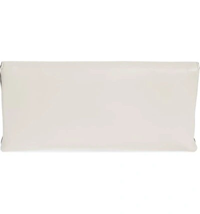 Shop Tory Burch Miller Leather Clutch In Birch