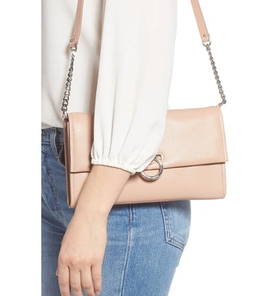 Shop Rebecca Minkoff Jean Convertible Leather Crossbody Bag In Doe