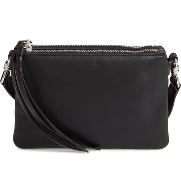 all saints captain leather tote