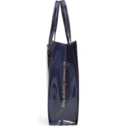 Shop Ted Baker Primcon Hedgerow Print Large Icon Tote - Blue In Dark Blue