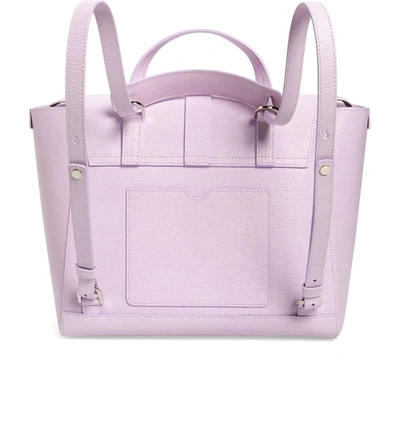 Shop Senreve Maestra Textured Leather Satchel In Wisteria