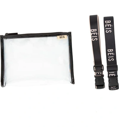 Shop Beis The Luggage Straps Set In Black