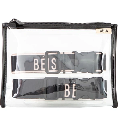 Shop Beis The Luggage Straps Set In Black