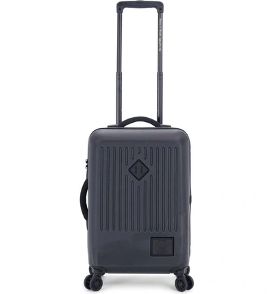 Shop Herschel Supply Co 23-inch Small Trade Power Rolling Suitcase In Black/ Black