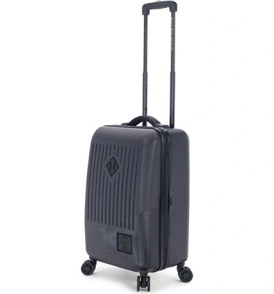 Shop Herschel Supply Co 23-inch Small Trade Power Rolling Suitcase In Black/ Black
